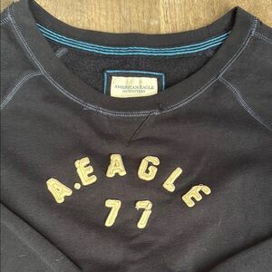 American Eagle Outfitters Black Crewneck Sweater